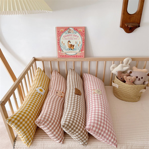 Living Room <strong>Cushion</strong>,Cotton Embroidered <strong>Long</strong> Pillow Sofa Bay Window Baby Bed Pillow with Core Removable <strong>Throw</strong> Pillow - Product Image 3