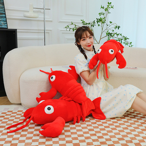 Großhandel <span class=keywords><strong>Custom</strong></span> Cute Plüsch Hummer Kuscheltier Spielzeug Pelz Hug gable Big Eyes <span class=keywords><strong>Red</strong></span> Lobster Soft Plüsch Spielzeug Dekor für Kinder Erwachsene - Product Image 5