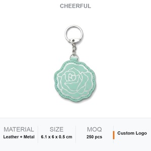 Llavero de Cuero Naranja con Soporte para Teléfono, Logotipo Personalizado, Regalo Promocional Corporativo, Duradero, Grabado - Product Image 1