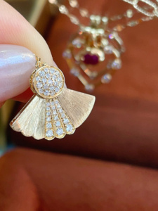 จี้เพชร Xinfly สร้อยคอเพชรแท้ ทองคำแท้ 18K  แบบปรับแต่งได้ - Product Image 3