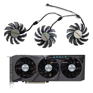Nuevo ventilador GPU de 75MM y 4 pines PLD08010S12HH 6700XT para tarjeta gráfica GIGABYTE RADEON RX <span class=keywords><strong>6600</strong></span> 6700 XT GEFORCE RTX 3070 <span class=keywords><strong>TI</strong></span> EAGLE - Product Image 1