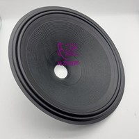 Accessoire pour haut-parleur à cône en papier JC15 de 15 pouces avec bord en tissu à double anneau et trou central de 50,5 mm, style fileté à compression