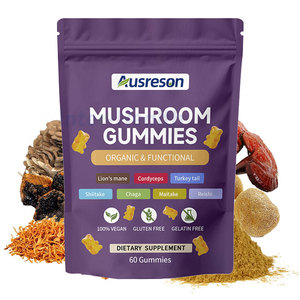 Caramelle Gommose ai Funghi con Etichetta Privata OEM, Integratore per il Focus Mentale, Gommose Biologiche ai Funghi con 10 Tipi: Chaga, Criniera di Leone, Reishi, Cordyceps - Product Image 1