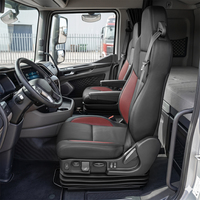 Siège conducteur réglable en cuir de luxe universel avec suspension pneumatique pour camionnette, bus, fourgonnette, camping-car et pièces de pick-up – Fabriqué en Chine