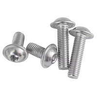 304 A2 tête de bouton en acier inoxydable avec vis à six pans creux avec collier M5 M6 M8 boulon à tête cylindrique