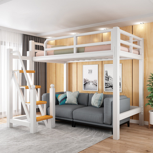 Lit superposé avec rangement, design moderne, escalier pour <span class=keywords><strong>auberge</strong></span>, chambre d'adultes, maison, école, appartement, dortoir, meubles de chambre à coucher - Product Image 1