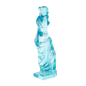 Sculpture décorative de femme modelée à la main en résine transparente teintée bleu clair, <span class=keywords><strong>orange</strong></span> ou verte - Product Image 2