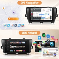 Radio Video Mobil Android Grosir 4+64GB untuk Toyota Prius Layar Stereo Mobil 9" Dengan GPS Carplay Android Auto Mirror Link