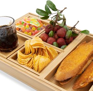 Plateau de service classique en bois avec finition mate lisse, écologique, pour servir des aliments, présenter des articles ou organiser des espaces - Product Image 5