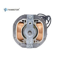 Moteur électrique à pôles ombragés monophasé en cuivre ou en aluminium personnalisé de 5816 mm pour ventilateur d'évacuation de cuisine commerciale, ventilateurs, moteurs