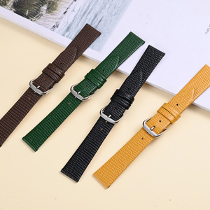 Bracelet de montre en cuir véritable HUANLONG, bracelet luxueux et respirant avec boucle en acier inoxydable réglable, design à libération rapide - Product Image 3