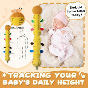 도매 0-3 세 아기 음악 다채로운 애벌레 어린이 봉제 장난감 Juguetes Para 로스 니노스 어린이를위한 교육 완구 - Product Image 5