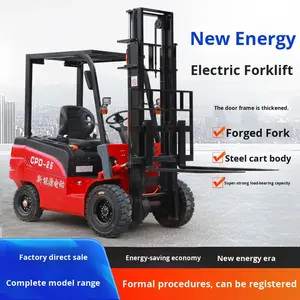 رافعة شوكية كهربائية مخصصة من نوع JUNCHI JUNCHI-2.5 بسعة 1-3 طن مع بطارية ليثيوم أيون ورافعة منصات هيدروليكية رباعية العجلات - Product Image 4