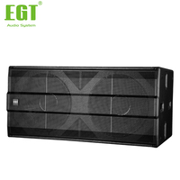 Subwoofer double 18 pouces haute puissance, basse passive avec fréquences très basses pour concerts en plein air, festivals, discothèques, scènes live