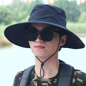 Chapeau de pêcheur d'été pour hommes, avec protection du visage et du cou, respirant, protection solaire pour la randonnée, la pêche, le cyclisme - Product Image 4