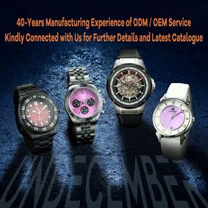 Montre à quartz pour homme de haute qualité Undecember, personnalisée en acier inoxydable, chronographe à quartz résistant à l'eau 5 ATM - Product Image 6