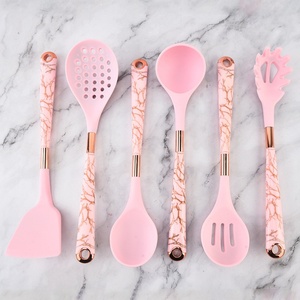 Ensemble de cuisine en silicone de haute qualité, 7 pièces, cuillère, spatule, ustensiles de cuisine résistants à la température avec support - Product Image 6