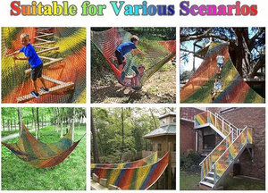 Red de Escalada Multicolor, Equipo de Juego Suave, Red de Seguridad de Doble Capa para Niños - Product Image 6