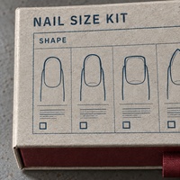 Boîte d'emballage personnalisée vide en papier économique pour faux ongles à presser (Press-on Nails)
