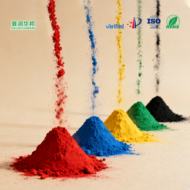 Iron Oxide Pigment Powder (Red Yellow Blue) Inorganic Colorant High Tinting Strength for Paint Rubber Ceramic Applications