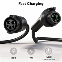 Nouveau câble d'extension de charge pour VE Type 1 32A 7KW, 7M, étanche, de Chine, pour véhicules électriques