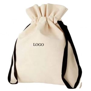 Manufacturer Direct Customized Canvas Drawstring Pouch Small Cotton <b>Cloth</b> <b>Dust</b> Bag Gift Packaging Drawstring Bags - Product Image 1