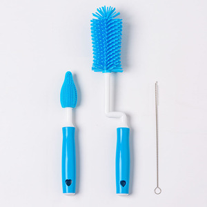 Liquid Silicone <strong>Bottle</strong> <strong>Brush</strong> Cleaning Cup Rotating <strong>Brush</strong> Nipple <strong>Brush</strong> Three in One Multifunctional Cleaning Rinse - Product Image 6