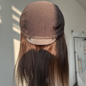 Offerta Parrucche in Seta: Nuova Parrucca Medica con Frontale in Pizzo Senza Colla e Top in Seta, Parrucca Ebraica Ombré Biondo Cenere per Donne - Product Image 3