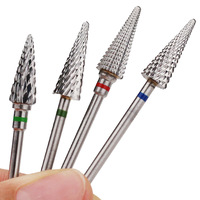 Foret à ongles en tungstène diamant forets de manucure électriques pour fraise limes à ongles tampon accessoire d'équipement d'art des ongles