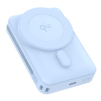 Chargeur sans fil 30W PD Qi2.0 15W 10000mAh avec batterie semi-solide, câble intégré et support pliable