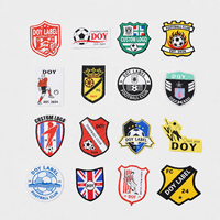 Patchs tissés avec Logo des Club de Football et personnalisés, haute qualité, 10 pièces