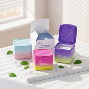 Envases Cosméticos Vacíos con Tapas y <span class=keywords><strong>Pinzas</strong></span>, Boca Ancha, a Prueba <span class=keywords><strong>de</strong></span> Fugas, Tarro <span class=keywords><strong>de</strong></span> Plástico PP <span class=keywords><strong>de</strong></span> 300 ml con Toallitas Húmedas - Product Image 1