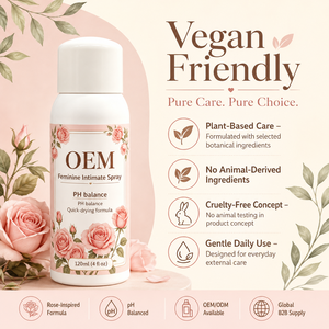 Spray Yoni Instantané OEM <span class=keywords><strong>Naturel</strong></span> <span class=keywords><strong>pour</strong></span> Soins Intimes Féminins, Anti-transpirant, Fraîcheur Apaisante, Végétalien, pH Équilibré, Déodorant à la Rose - Product Image 6