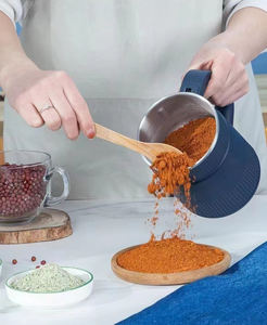 Molino Eléctrico Profesional Portátil Pequeño y Mini para Especias, Granos, Café y Frijoles, Automático, Húmedo y Seco, para el Hogar - Product Image 3