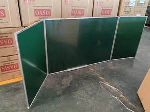 Tableau vert pliable <span class=keywords><strong>magnétique</strong></span> de <span class=keywords><strong>craie</strong></span> de marqueur de 3 éléments d'école - Product Image 5