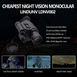 อุปกรณ์มองกลางคืนแบบตาเดียว LinduNV PVS14 สำหรับสภาพแสงน้อย พร้อมหลอด Gen2+ WP ตัวเครื่องอะลูมิเนียมทั้งหมด โครงสร้างลำตัวแข็งแรงสูง - Product Image 4