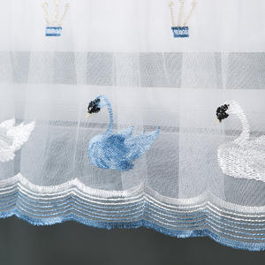 Housse de climatiseur Longkai, grande, bleue, en dentelle, anti-poussière, murale, moderne, simple, en fibre de polyester - Product Image 2