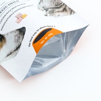 Stand up feuille d'aluminium BOPP PE PET sac de nourriture pour chien avec fermeture éclair