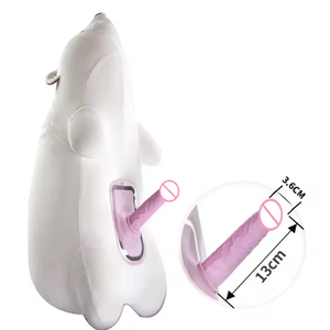Vibratore a Forma di Orso in Peluche con Telecomando per Donne, Giocattolo Sessuale Vibrante - Product Image 2