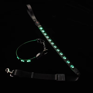 2024 Huisdier Halsband Waterdichte Kat Kras Patroon Led Lichtgevende Kraag Nacht Hond Wandelen Flash Usb Opladen Lichtgevende Nek Kraag