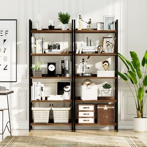 Bookshelf, 5 Tier Bookshelves, Home Office Bookcase Shelf <b>Storage</b> Organizer,Standing <b>Storage</b> <b>Shelving</b> <b>Unit</b> for Bedroom - Product Image 4