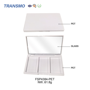 Nouvelle <span class=keywords><strong>palette</strong></span> de fard à paupières carrée personnalisée emballage de 3 couleurs <span class=keywords><strong>Palette</strong></span> de fard à joues de maquillage avec emballage de poudre à haute teneur en pigment miroir - Product Image 4