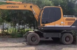 Excavadora Hyundai 150W-9 usada, excavadora de ruedas, maquinaria de construcción de ingeniería para gran oferta - Product Image 2