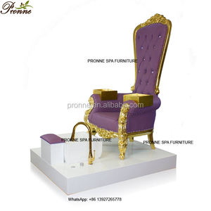 Muebles de spa 2025 pronne, silla de spa de princesa completa blanca, pedicura con taburete gratis - Product Image 5