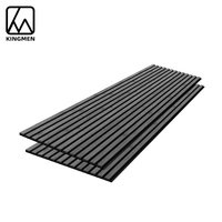 Panneau mural acoustique en lattes de bois moderne, placage de bois massif, matériau MDF, insonorisant pour entrepôt, hôtel, design 3D