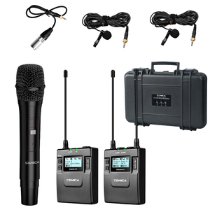 <span class=keywords><strong>COMICA</strong></span> Métal UHF 96 canaux microphone sans fil professionnel pour caméra caméscope smartphone - Product Image 6