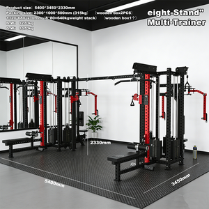 Deze multifunctionele trainingsmachine met acht stations wordt gebruikt voor full-body workouts en fitnesstraining. - Product Image 2