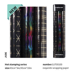 <b>Wrapping</b> <b>Paper</b> 43*300cm Factory Manufacturer Custom 80g <b>Paper</b> Birthday Valentine's Day Cartoon Glossy <b>Paper</b> Gift <b>Wrapping</b> - Product Image 2