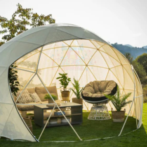 Tenda kubah Geodesic Glamping untuk resor Yurt dan Dome Igloo tenda rumah untuk keluarga Hotel kaca mewah luar ruangan tenda acara berkemah - Product Image 1