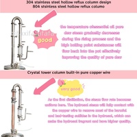 Distillateur d'eau et d'hydrolat 10L 25L 33L 50L / Machine de distillation de laboratoire en acier inoxydable / Extracteur d'huiles essentielles de fleurs et de plantes